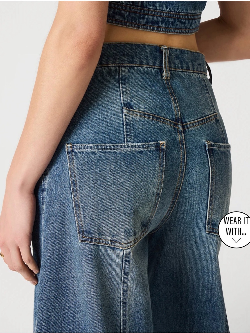 Steve Madden AUSTIN JEAN BLUE HEATHER Sz 24. NWOT - Picture 6 of 9